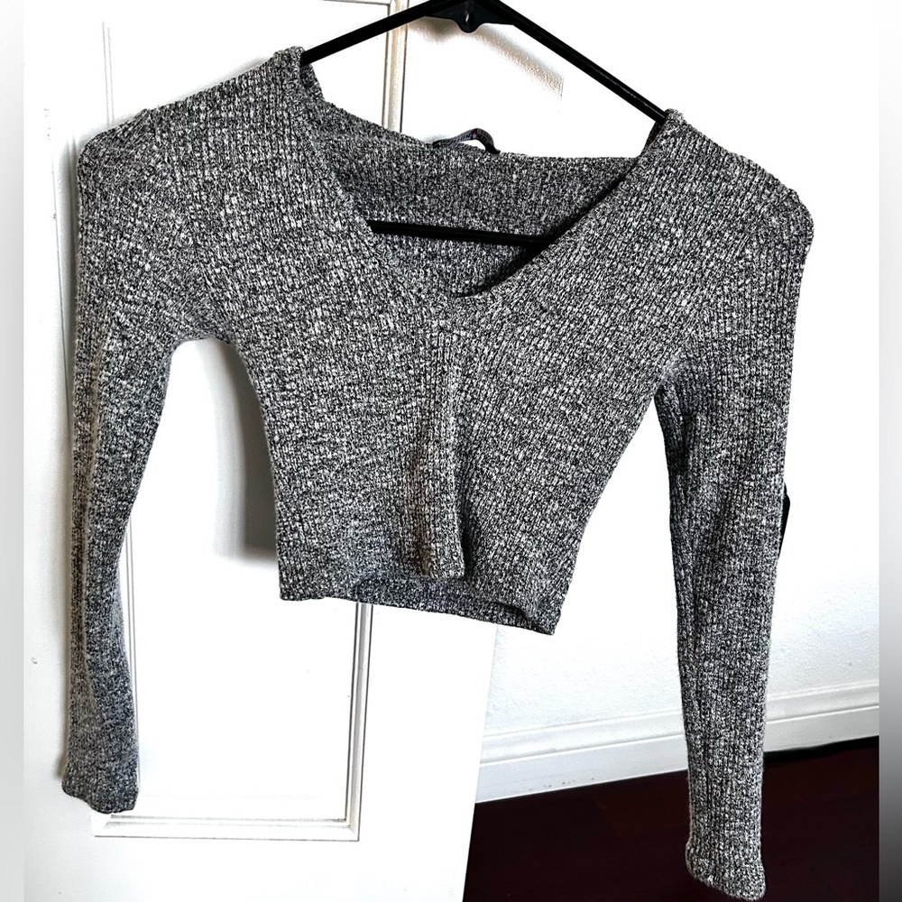 Fashion Nova Cropped Sweater Shirt